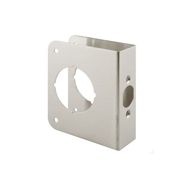 Prime-Line Stainless Steel Lock and Door Reinforcement Plate for 1-3/8 In. Thick Doors, Stainless Steel Finish U 9589 - main